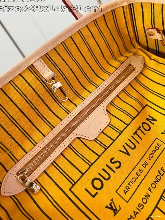 Cheap Louis Vuitton MM-31*28*14cm Bandoulière Out Neverfull Inside 0702